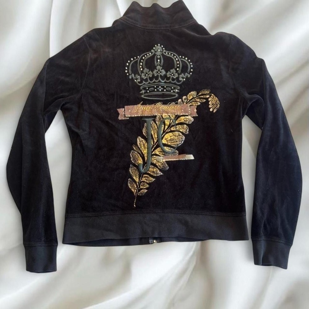 Y2K Juicy Couture graphic velour jacket